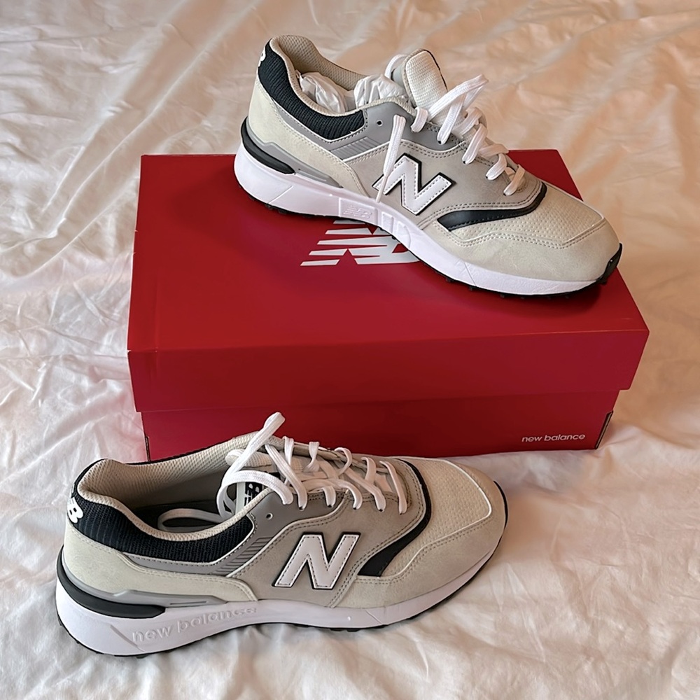 Men’s New Balance Golf Shoes - 997 SL - Grey/Navy - Size 9.5